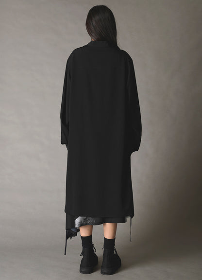 CREPE de CHINE POCKET BAGS BIG SHIRT