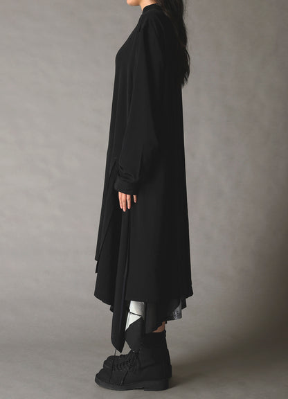 CREPE de CHINE POCKET BAGS BIG SHIRT
