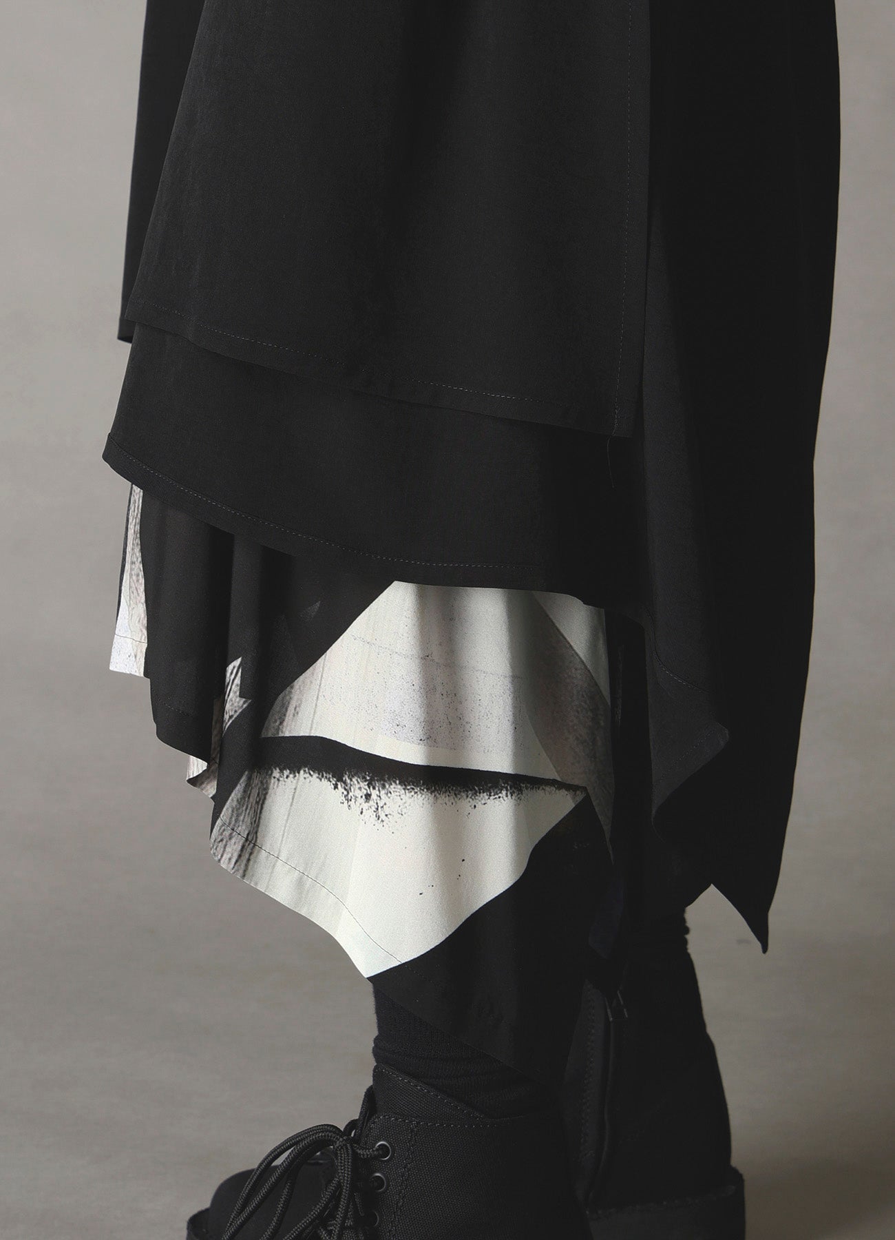 CREPE de CHINE POCKET BAGS BIG SHIRT