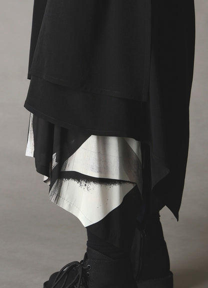 CREPE de CHINE POCKET BAGS BIG SHIRT