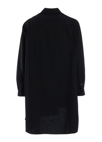 LEFT DRAPE BROAD SHIRT