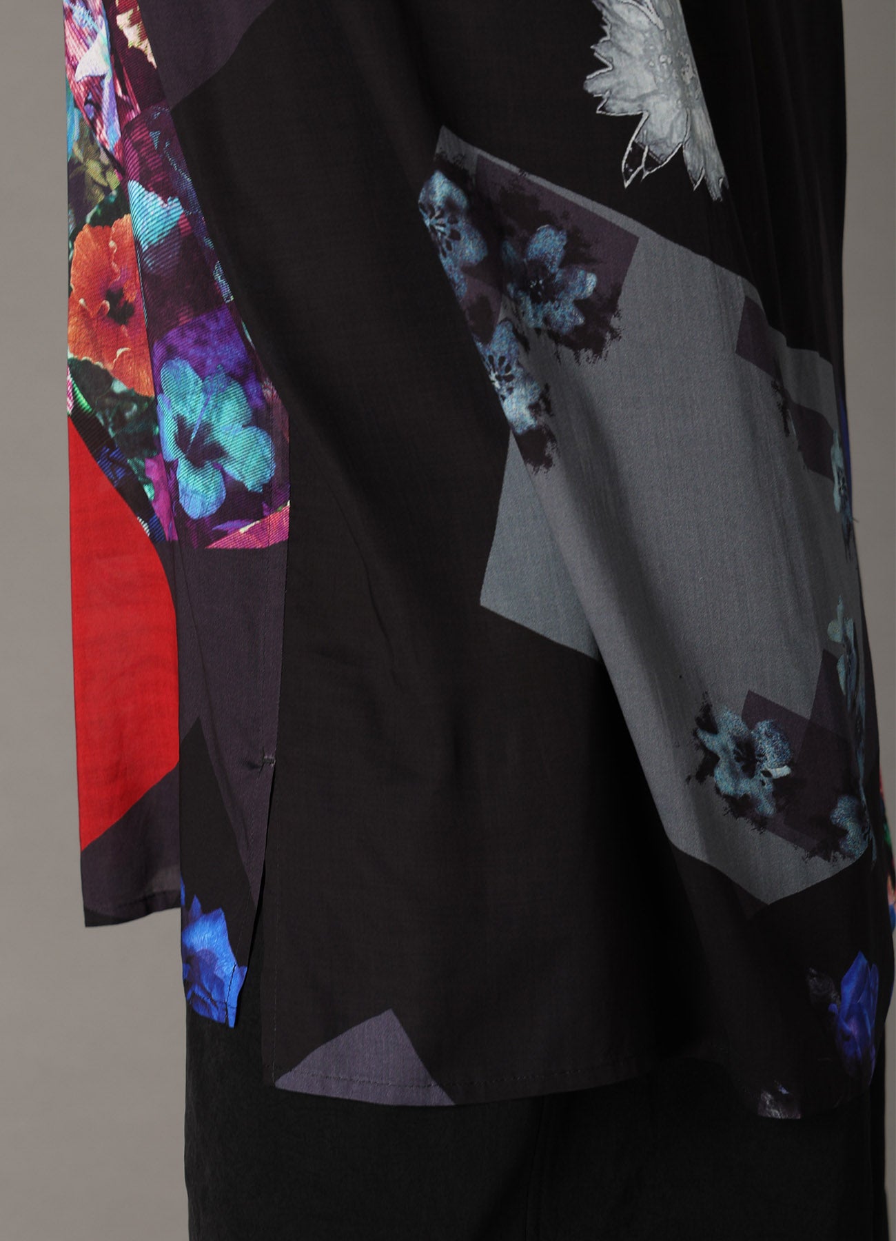 FLORAL PATCHWORK PRINT SHIRT