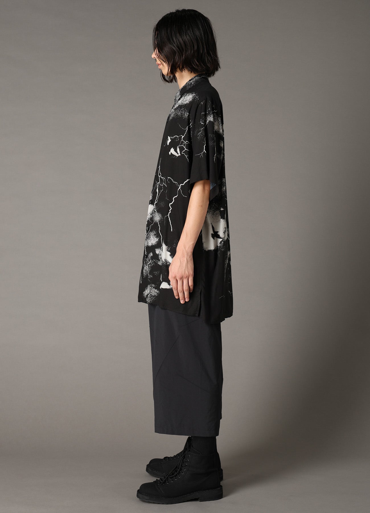 CROW PATTERN SHORT SLEEVE SHIRT – THE SHOP YOHJI YAMAMOTO