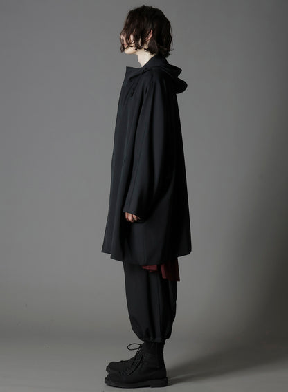 WOOL GABARDINE PONCHO