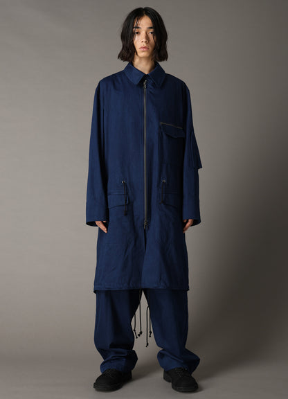 COTTON INDIGO TWILL MODS COAT