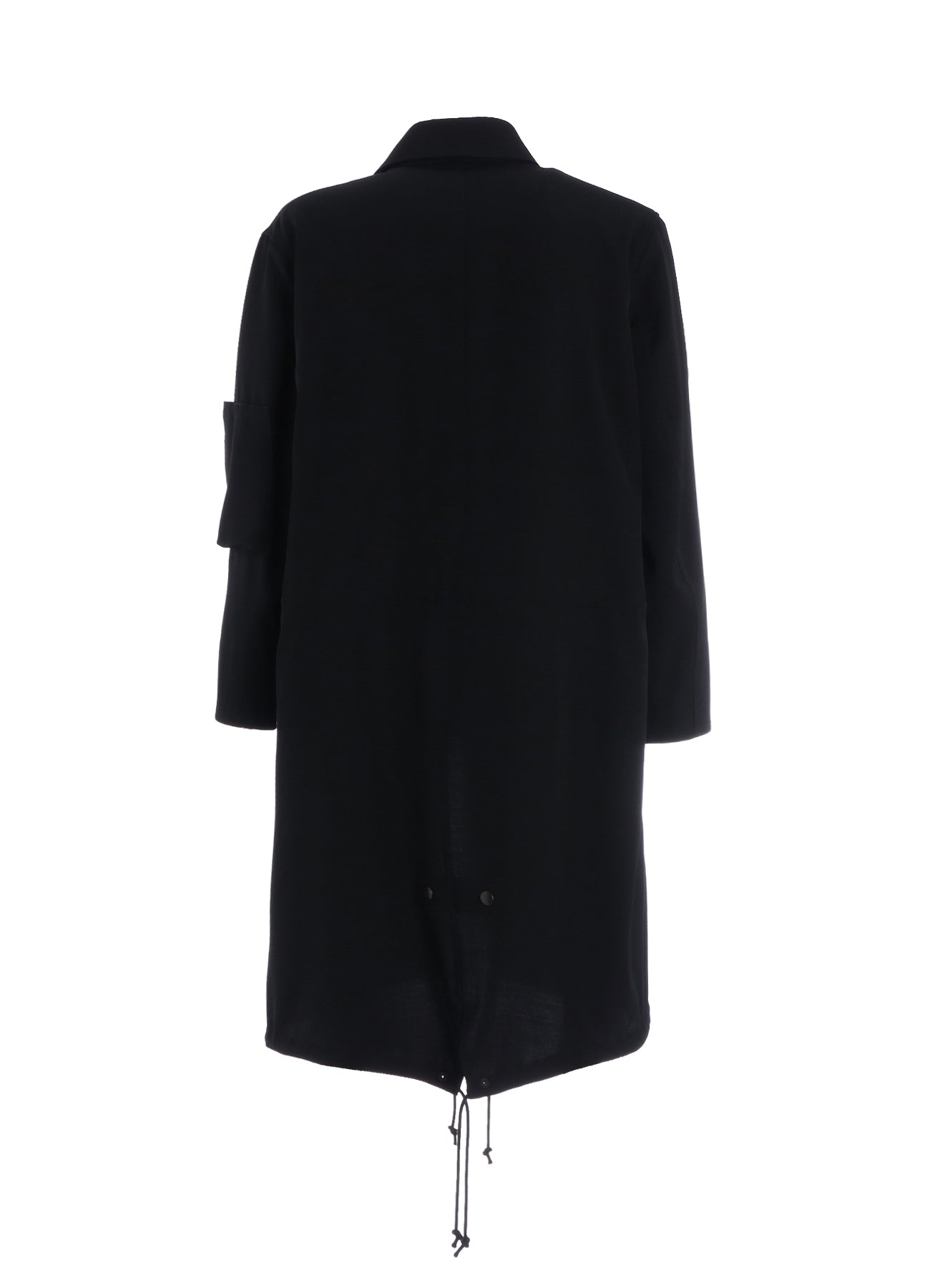 WOOL GABARDINE STAND COLLAR MODS COAT