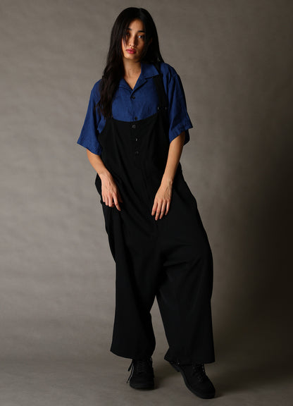 WOOL GABARDINE OVERALLS