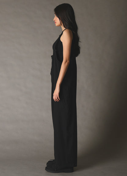 WOOL GABARDINE OVERALLS