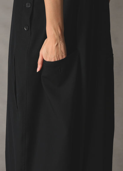 WOOL GABARDINE OVERALLS