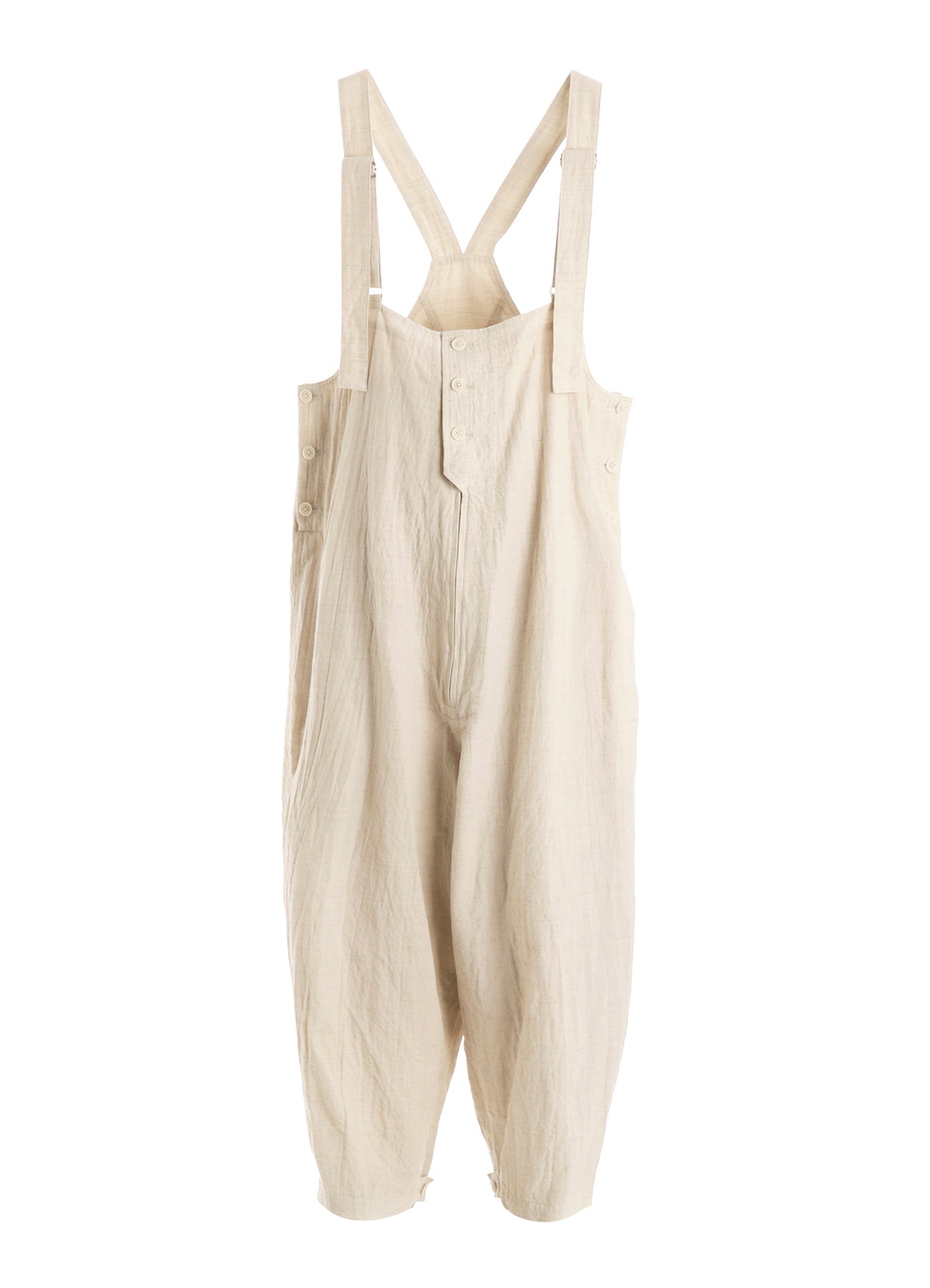 COTTON WOOL FLAX BROAD OVERALLS – THE SHOP YOHJI YAMAMOTO