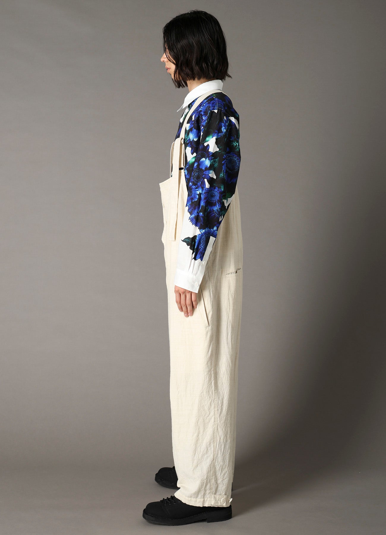 COTTON WOOL FLAX BROAD OVERALLS – THE SHOP YOHJI YAMAMOTO