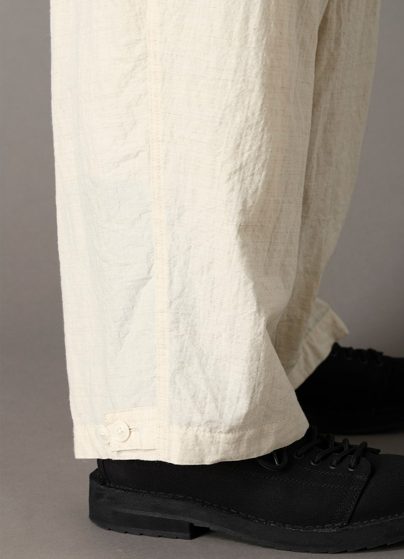 COTTON WOOL FLAX BROAD OVERALLS