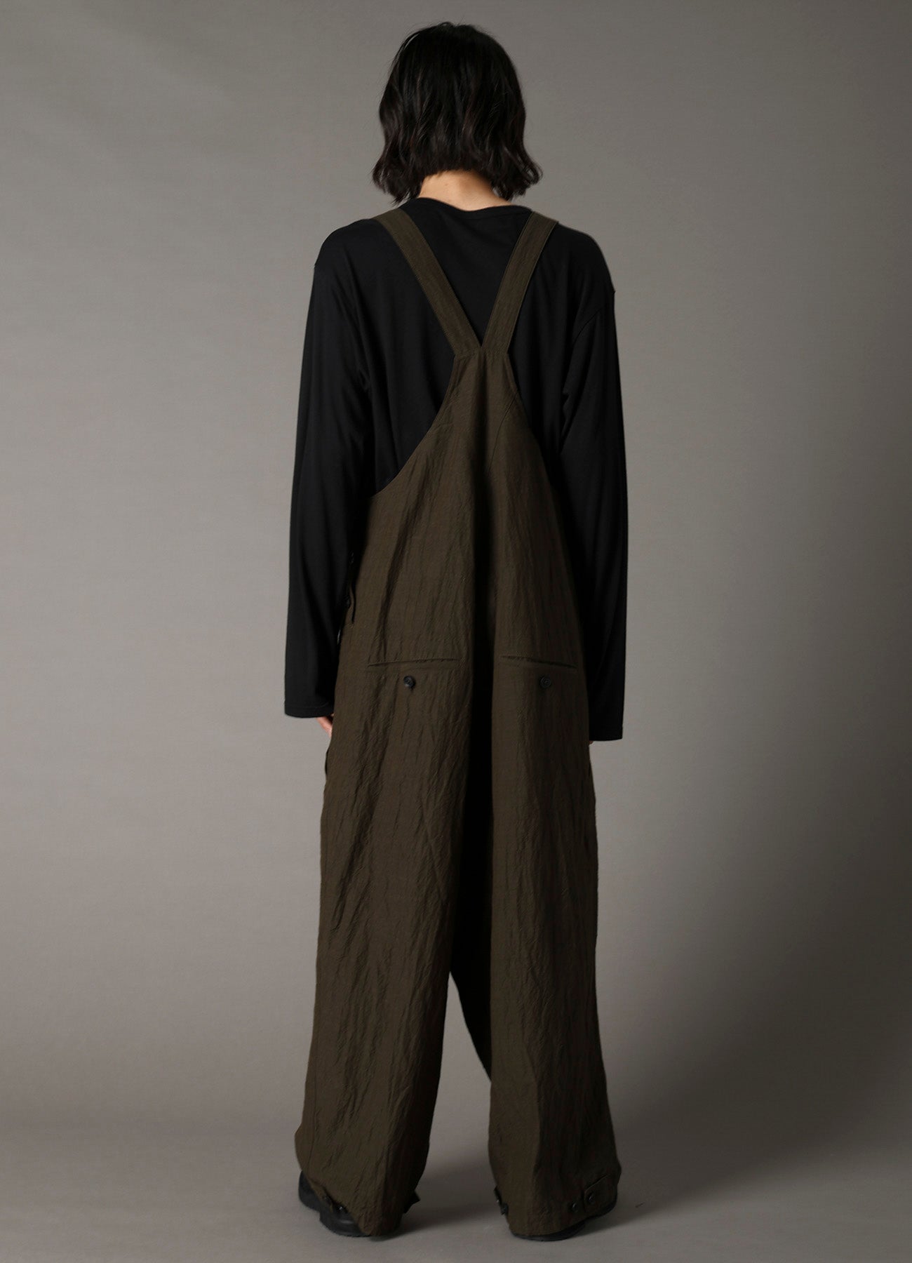 Yohji Yamamoto Overalls cotton pique 極美 COTTON WOOL FLAX BROAD OVERALLS – THE SHOP YOHJI YAMAMOTO