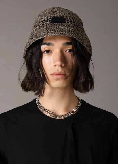 PAPER YARN CROCHET HAT