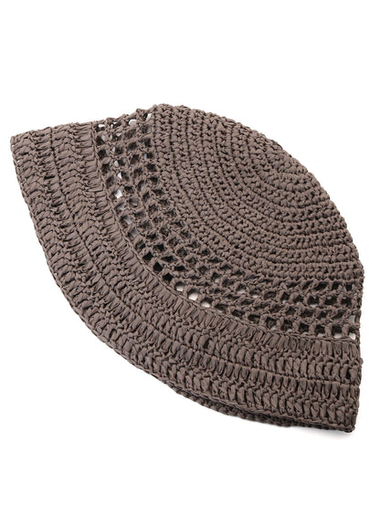 PAPER YARN CROCHET HAT