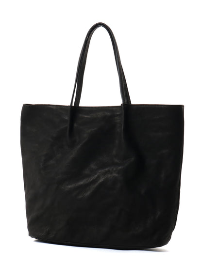 WASHED LEATHER TOTE BAG