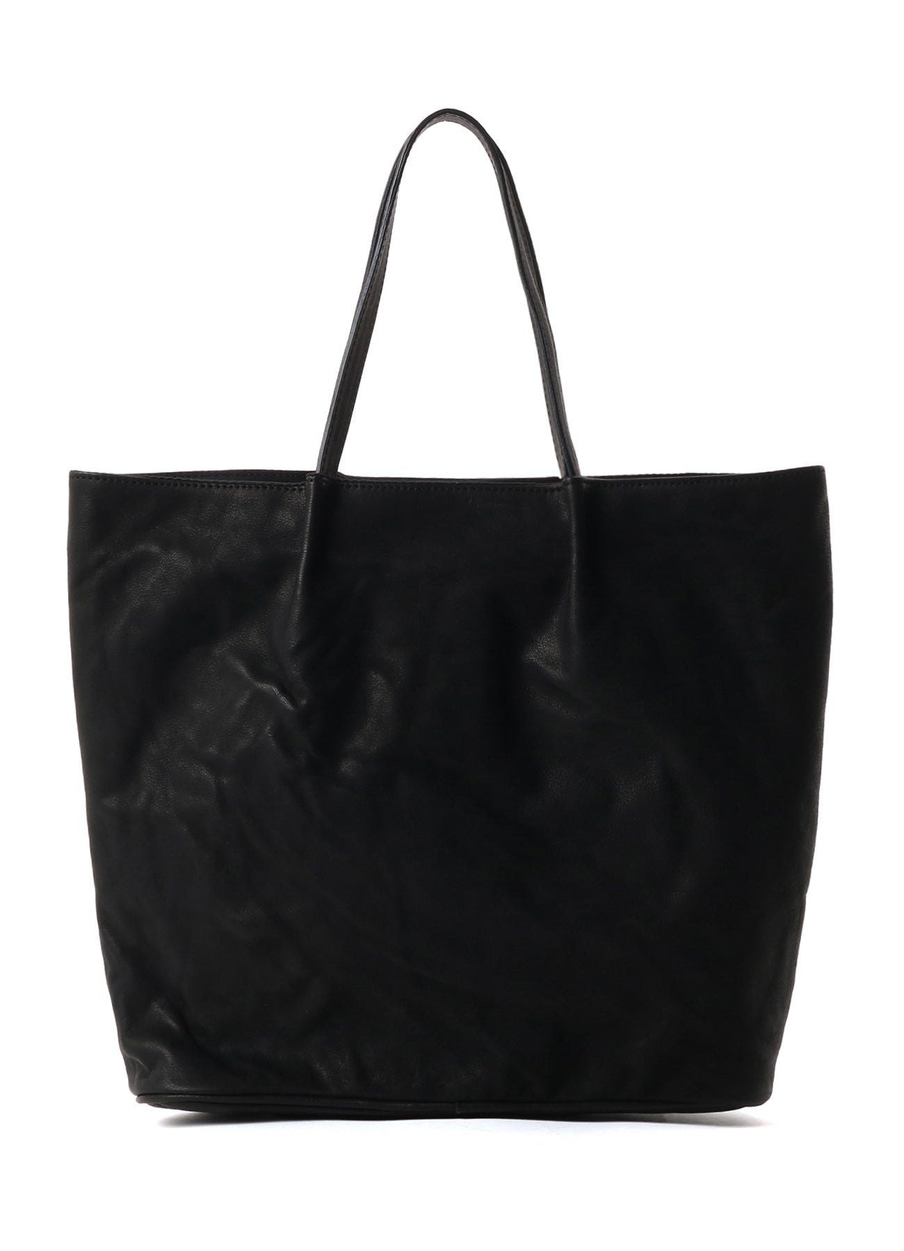 WASHED LEATHER TOTE BAG