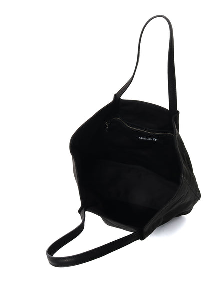 WASHED LEATHER TOTE BAG