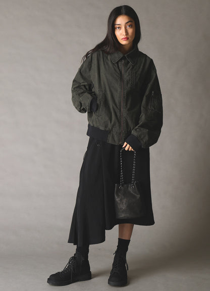 WASHED LEATHER 2-WAY POUCH