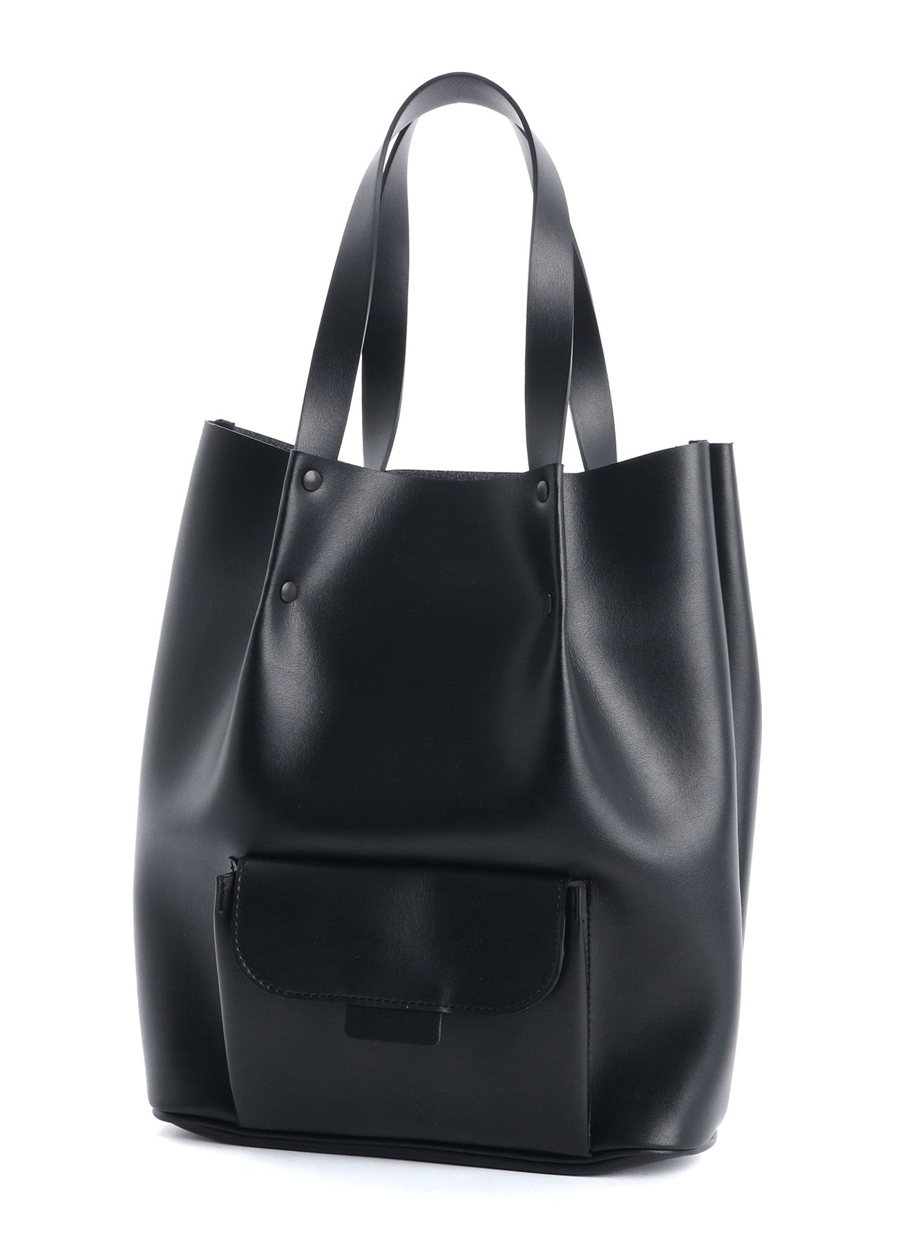 FAUX LEATHER POCKET TOTE BAG – THE SHOP YOHJI YAMAMOTO
