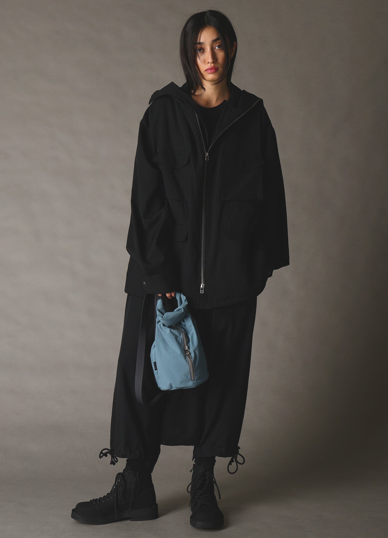 WRINKLE NYLON ROLL BAG