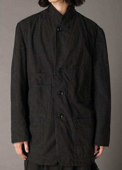 COTTON RIP PRODUCT PIGMENT DYED COVERALL JACKET