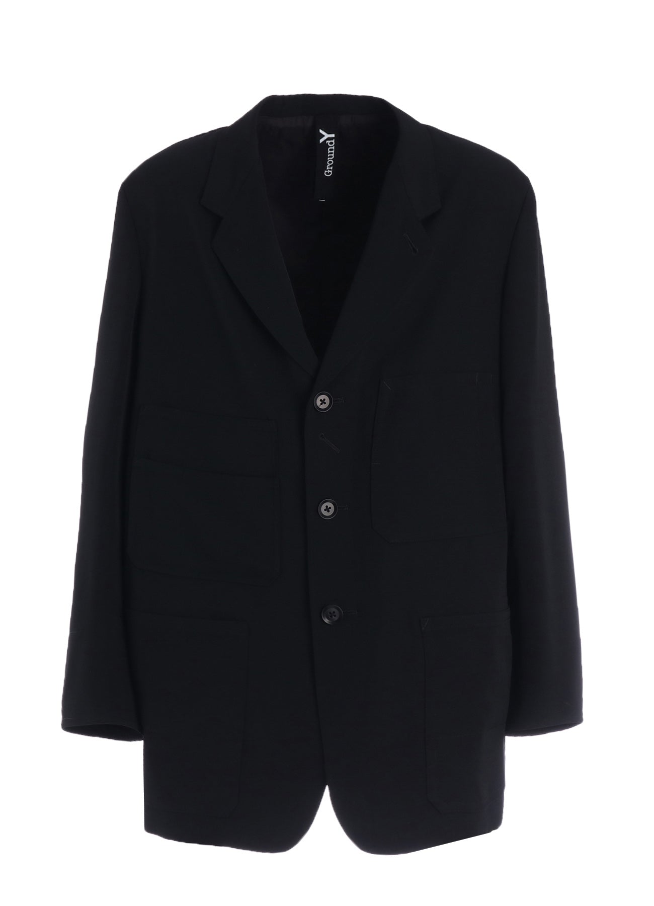 WOOL GABARDINE COVERALL JACKET