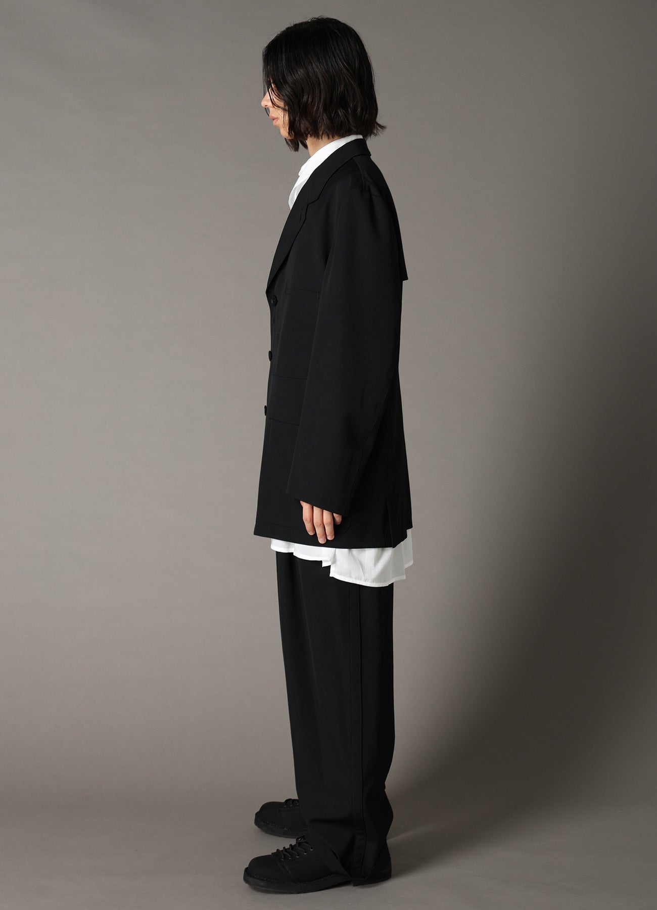 WOOL GABARDINE COVERALL JACKET – THE SHOP YOHJI YAMAMOTO
