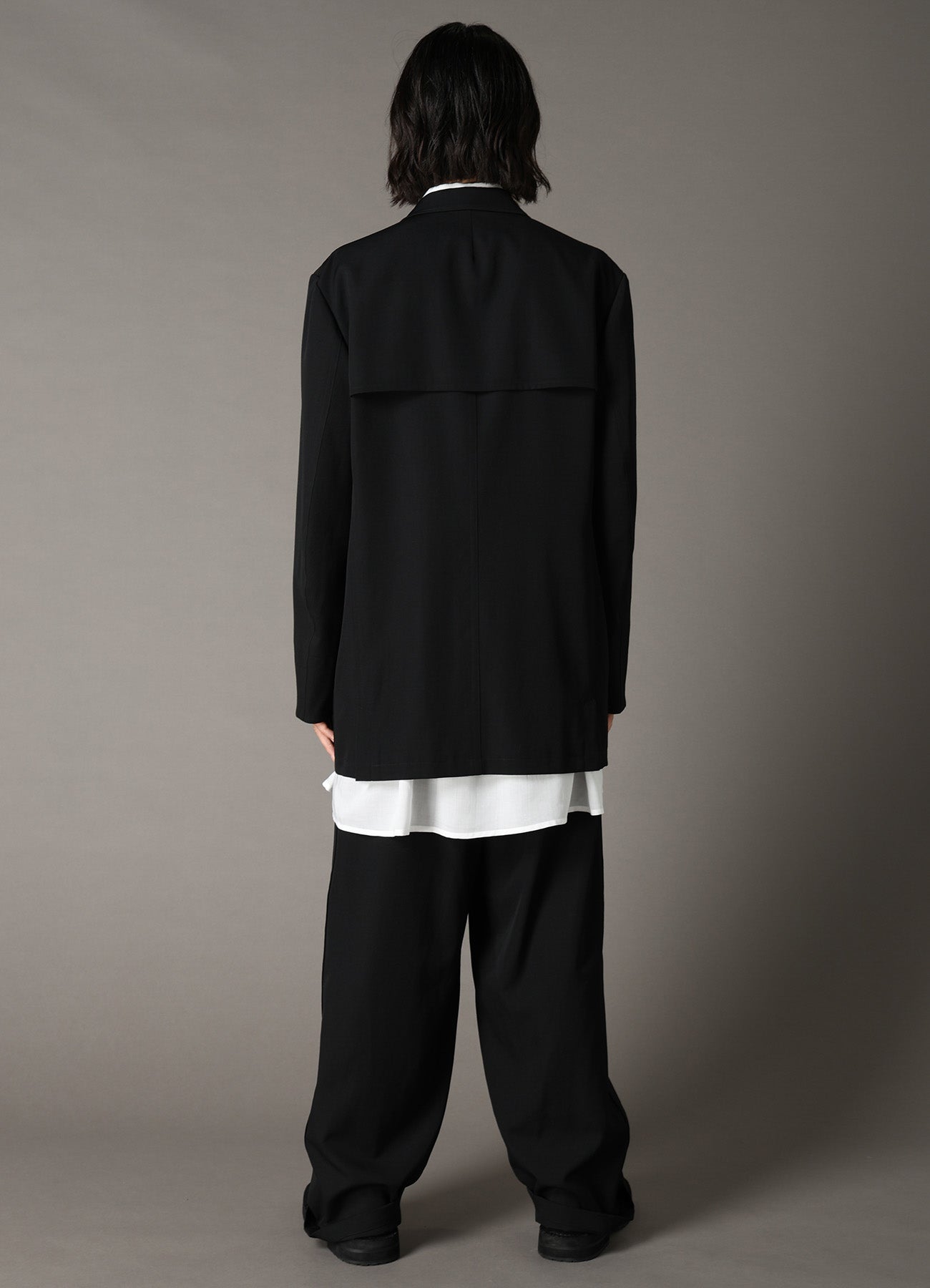 WOOL GABARDINE COVERALL JACKET