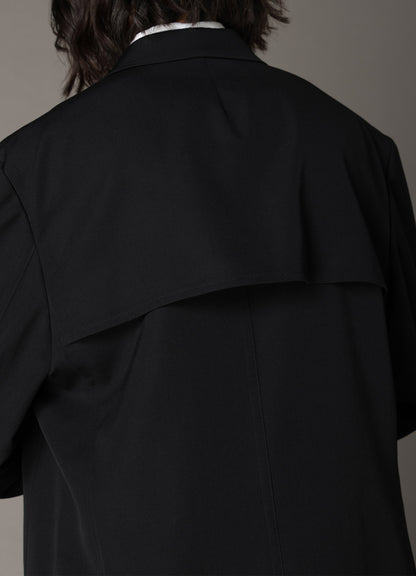 WOOL GABARDINE COVERALL JACKET