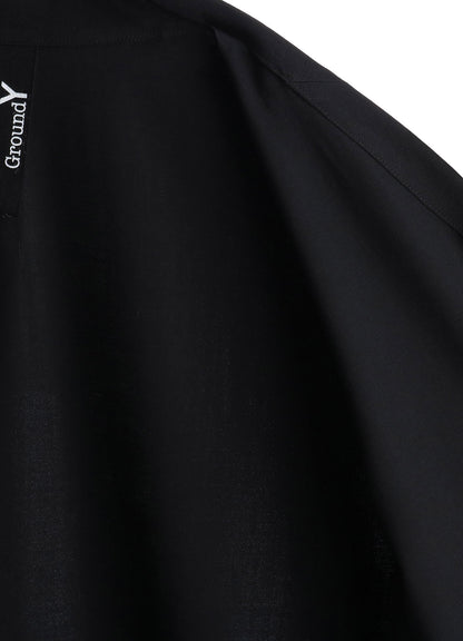 WOOL GABARDINE SHIRT JACKET