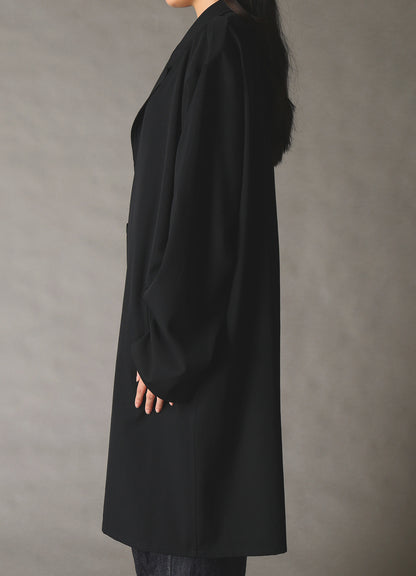 WOOL GABARDINE SHIRT JACKET