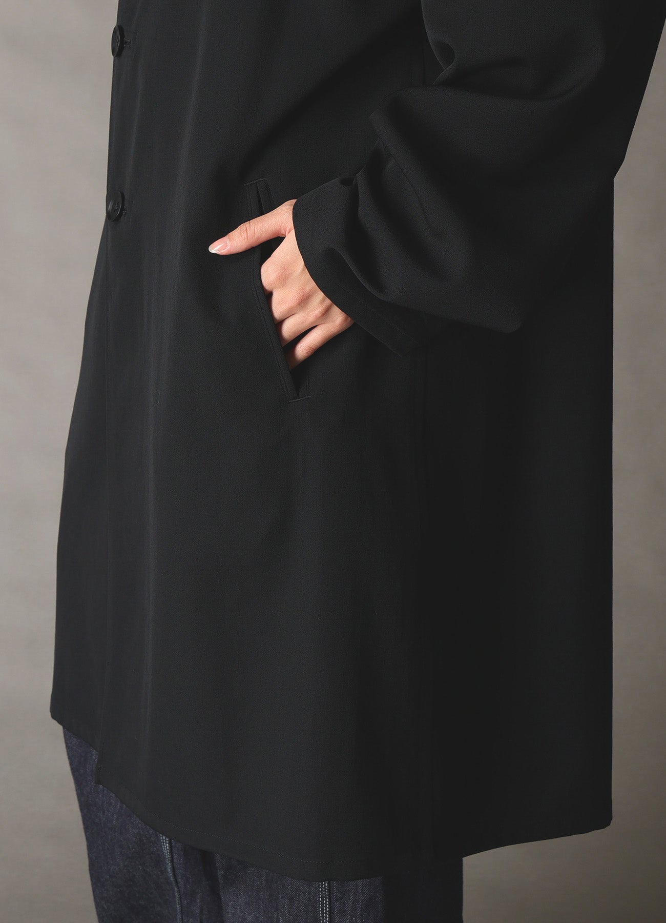 WOOL GABARDINE SHIRT JACKET – THE SHOP YOHJI YAMAMOTO