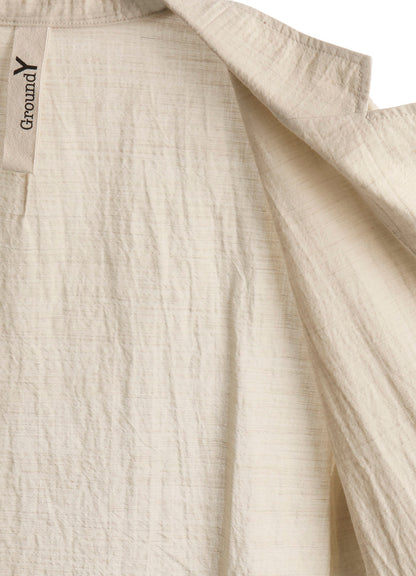 COTTON WOOL FLAX BROAD SHIRT JACKET