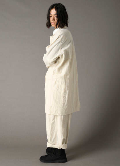 COTTON WOOL FLAX BROAD SHIRT JACKET