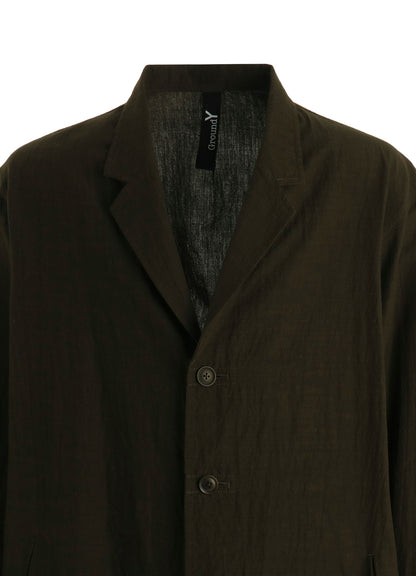 COTTON WOOL FLAX BROAD SHIRT JACKET