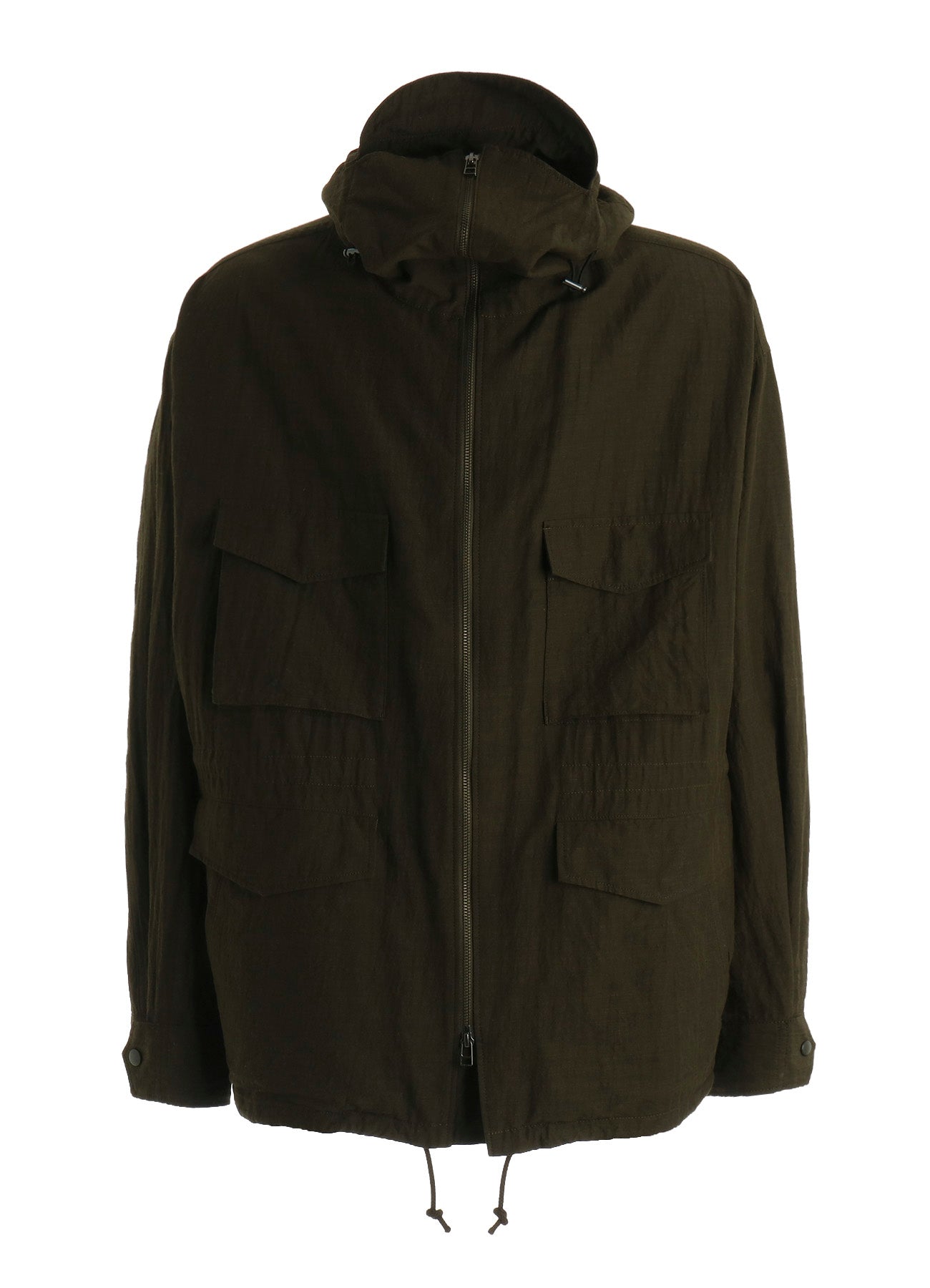 COTTON WOOL FLAX BROAD MOUNTAIN HOODIE