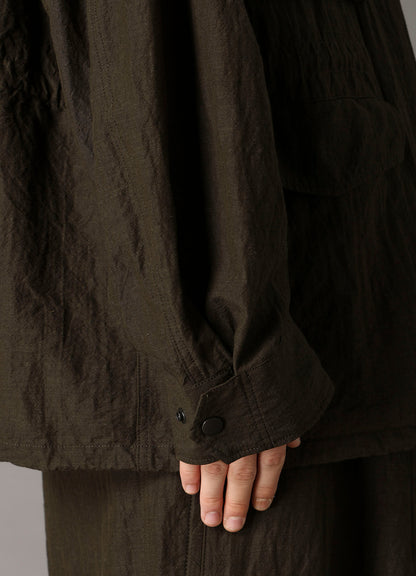 COTTON WOOL FLAX BROAD MOUNTAIN HOODIE