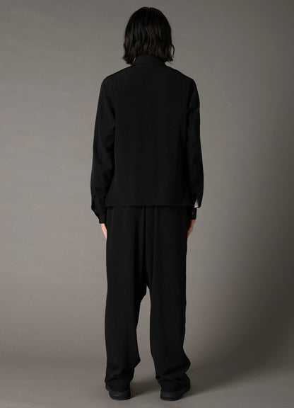 CREPE de CHINE ZIPPER SLIM FIT JACKET