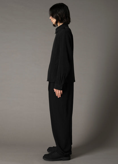 CREPE de CHINE ZIPPER SLIM FIT JACKET