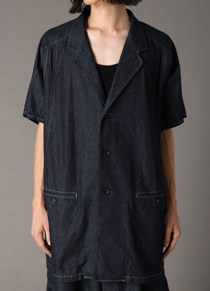 【1/16 10:00(JST) Release】8oz SLUB DENIM SHORT SLEEVED JACKET