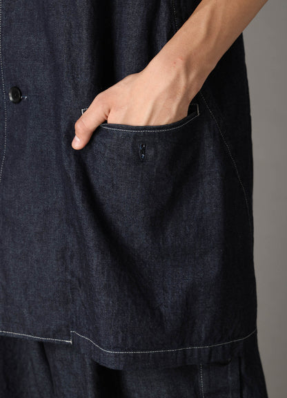 【1/16 10:00(JST) Release】8oz SLUB DENIM SHORT SLEEVED JACKET