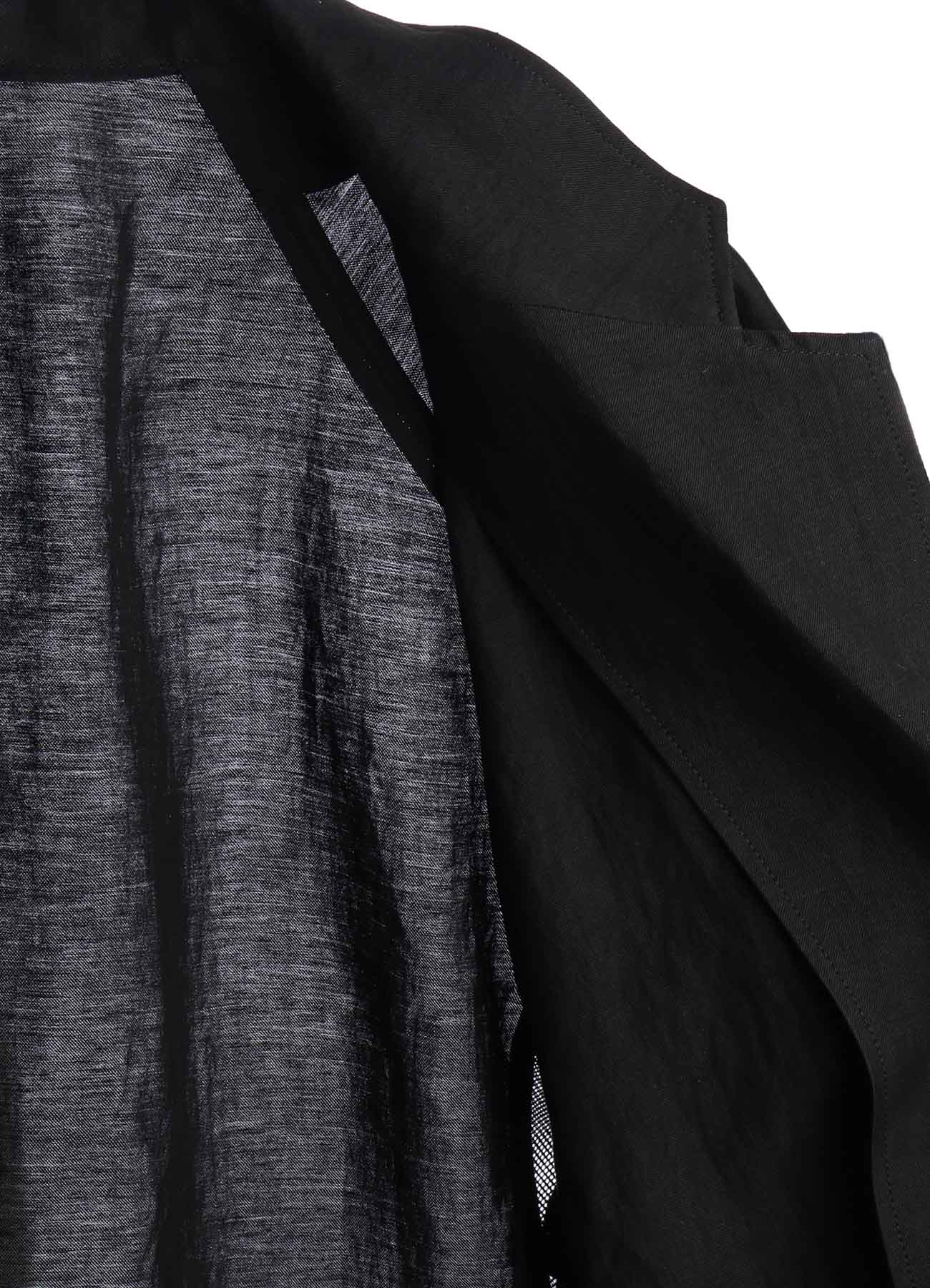 トップス Yohji Yamamoto gabardine zipper shirt CUPRO/LINEN GABARDINE SHORT SLEEVE SHIRT JACKET – THE SHOP YOHJI