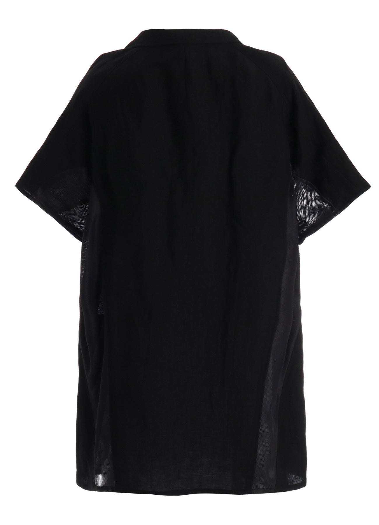 CUPRO/LINEN GABARDINE SHORT SLEEVE SHIRT JACKET