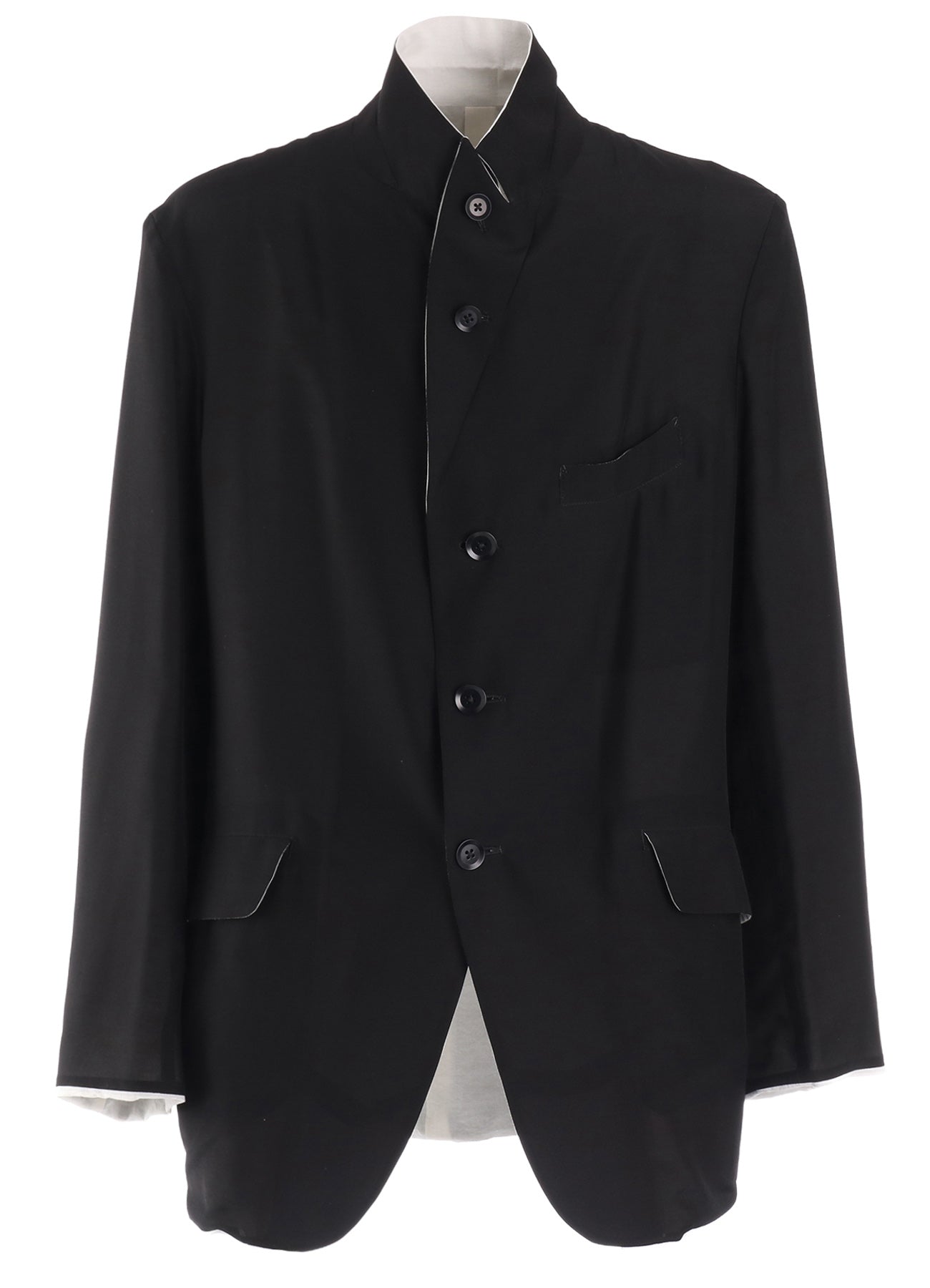 REVERSIBLE PEAKED LAPEL JACKET – THE SHOP YOHJI YAMAMOTO