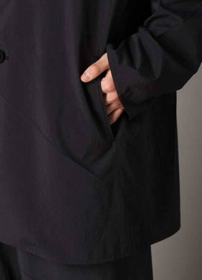 PE TAFFETA PLEATED DESIGN JACKET