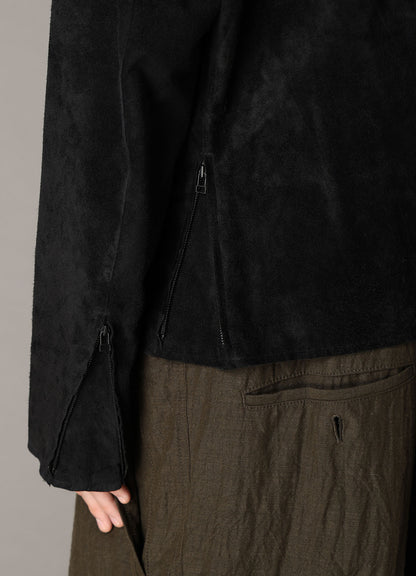 SUEDE ZIP JACKET