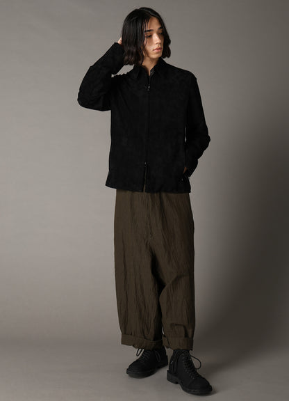 SUEDE ZIP JACKET