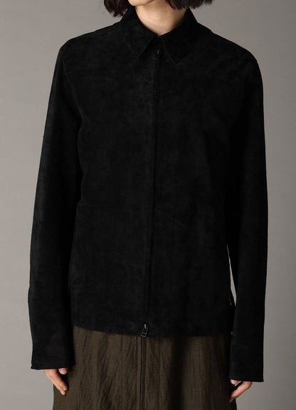 SUEDE ZIP JACKET