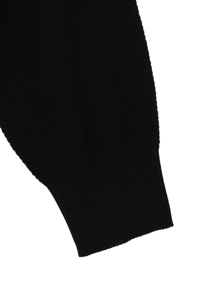 OPEN-END COTTON DOLMAN BIG KNIT